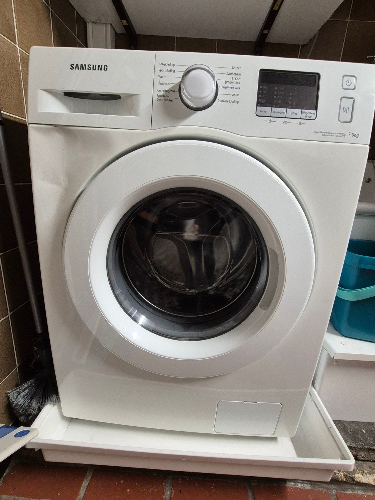 Samsung Wasmachine 7.0kg - Voorlader, Ophalen, Gebruikt, 85 tot 90 cm, 1200 tot 1600 toeren