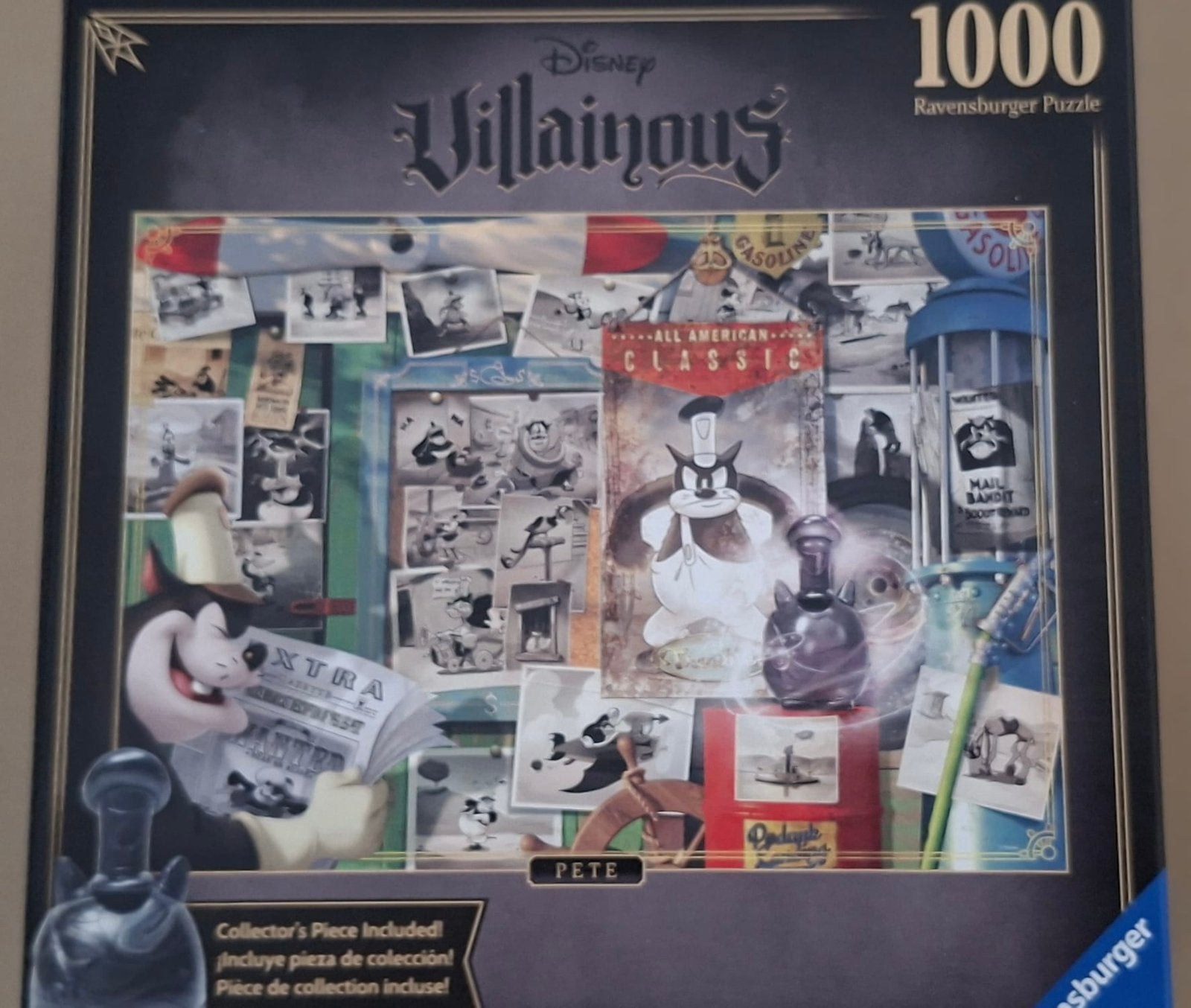 Disney Villainous 1000 stks, Ophalen of Verzenden, 500 t/m 1500 stukjes, Zo goed als nieuw, Legpuzzel