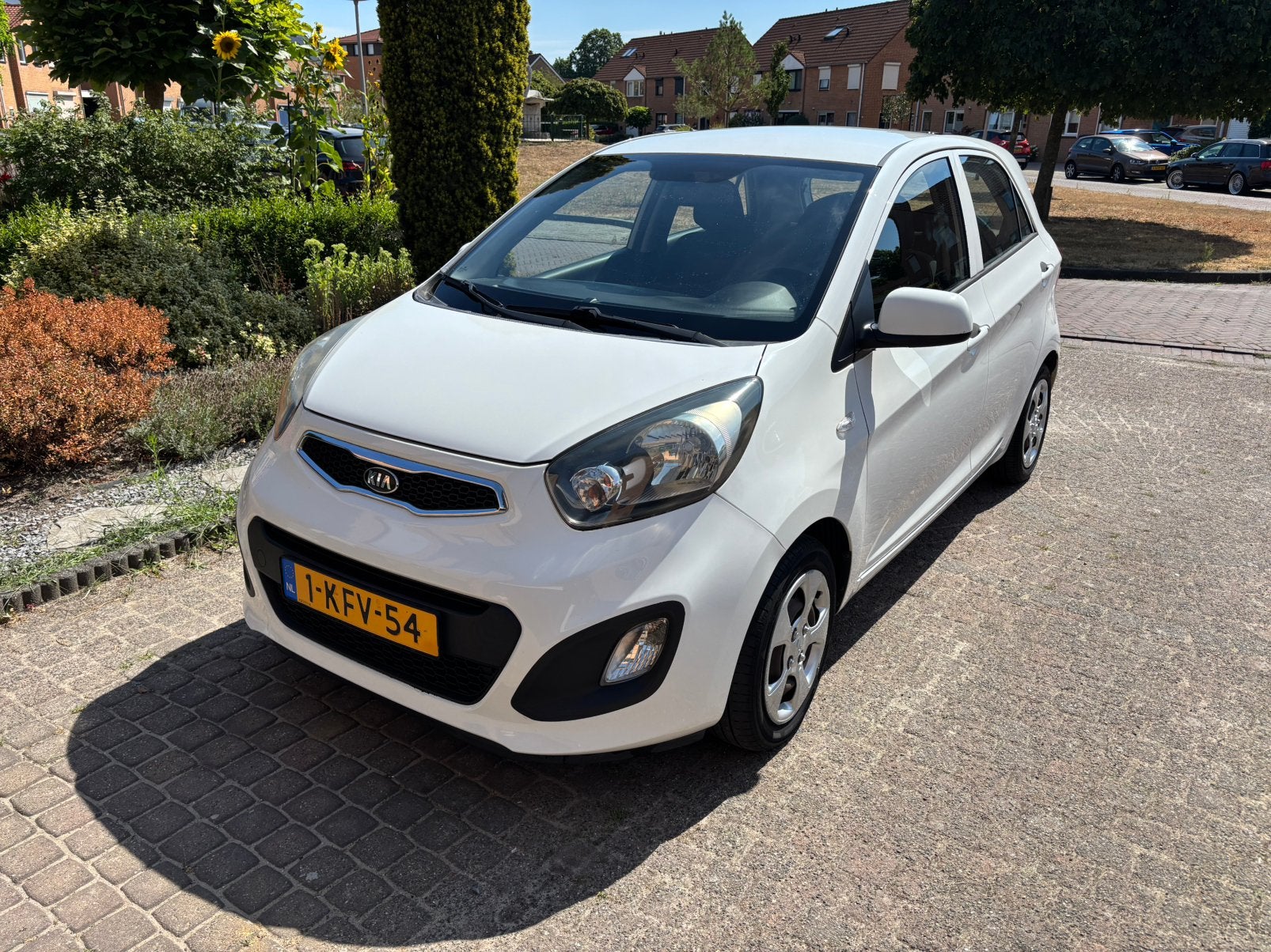 Kia Picanto 1.0 Cvvt 5-DRS 2013 Wit, Auto's, Voorwielaandrijving, 400 kg, Wit, Origineel Nederlands