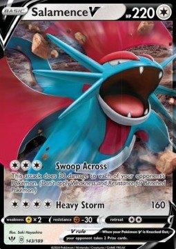 Salamence V #143 - DAA -Darkness Ablaze, Verzenden, Zo goed als nieuw