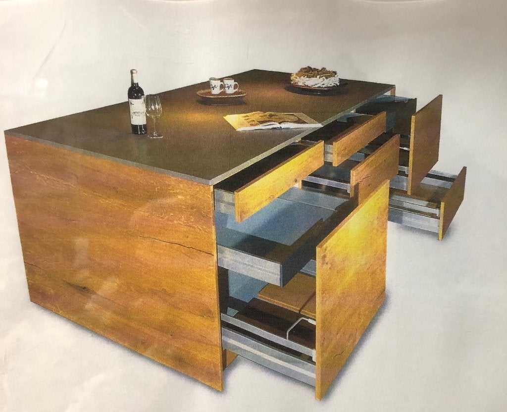 SHOWROOM  MODEL  EIKEN EILAND, Huis en Inrichting, Ophalen, 75 cm of meer, Nieuw, 200 cm of meer