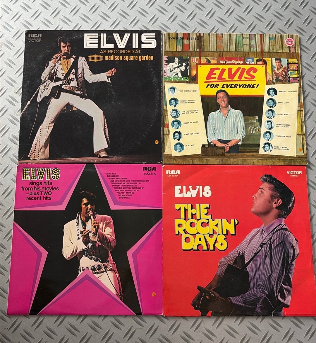 Lp Elvis Presley - vier albums, LP, Gebruikt, Pop, Ophalen of Verzenden