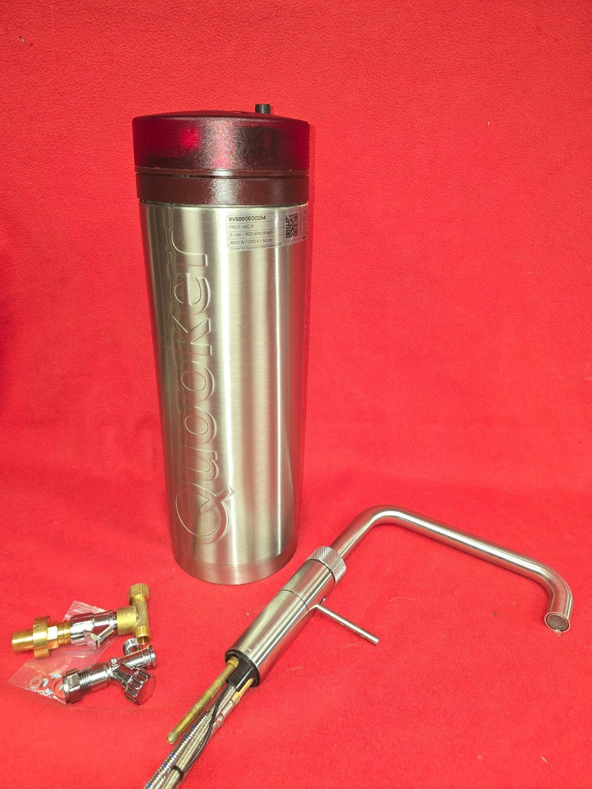 Quooker 3 liter PRO-VAQ met een Fusion Square RVS kraan, Ophalen, Gebruikt