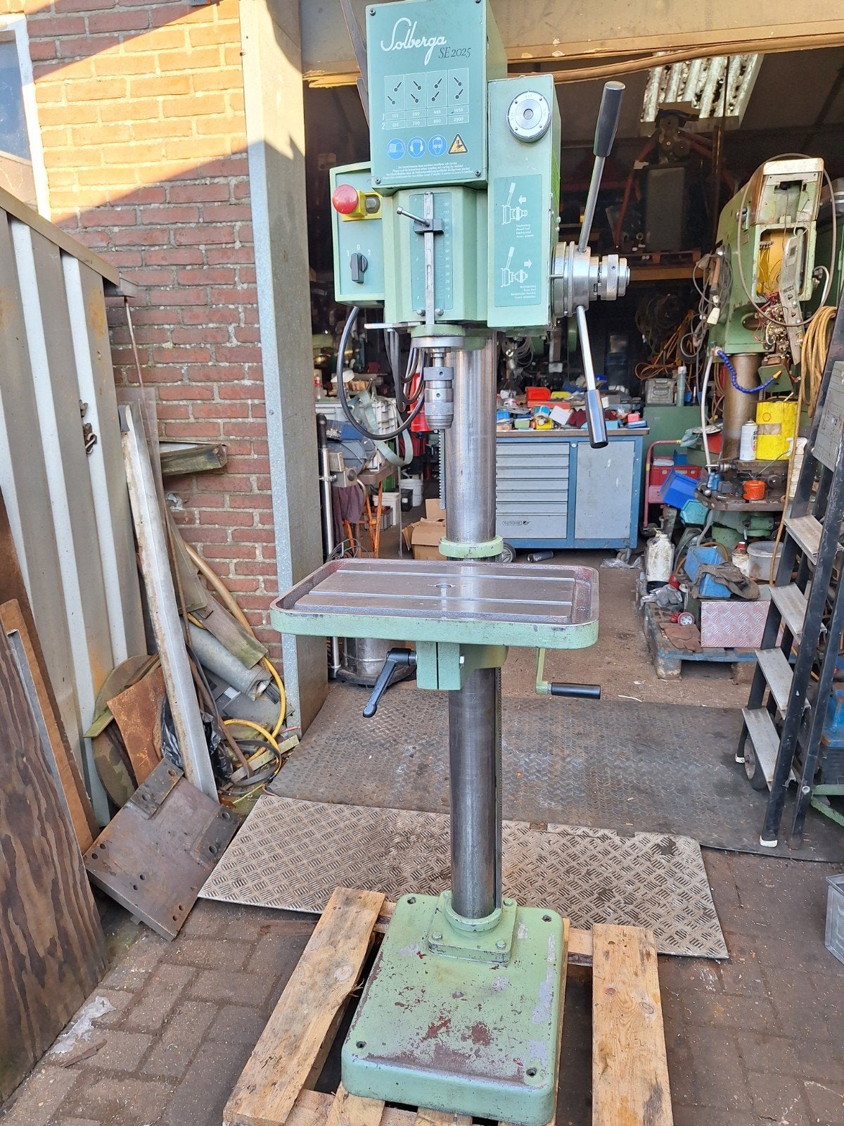 solberga kolomboormachine, Ophalen, Gebruikt, Solberga, Kolomboormachine