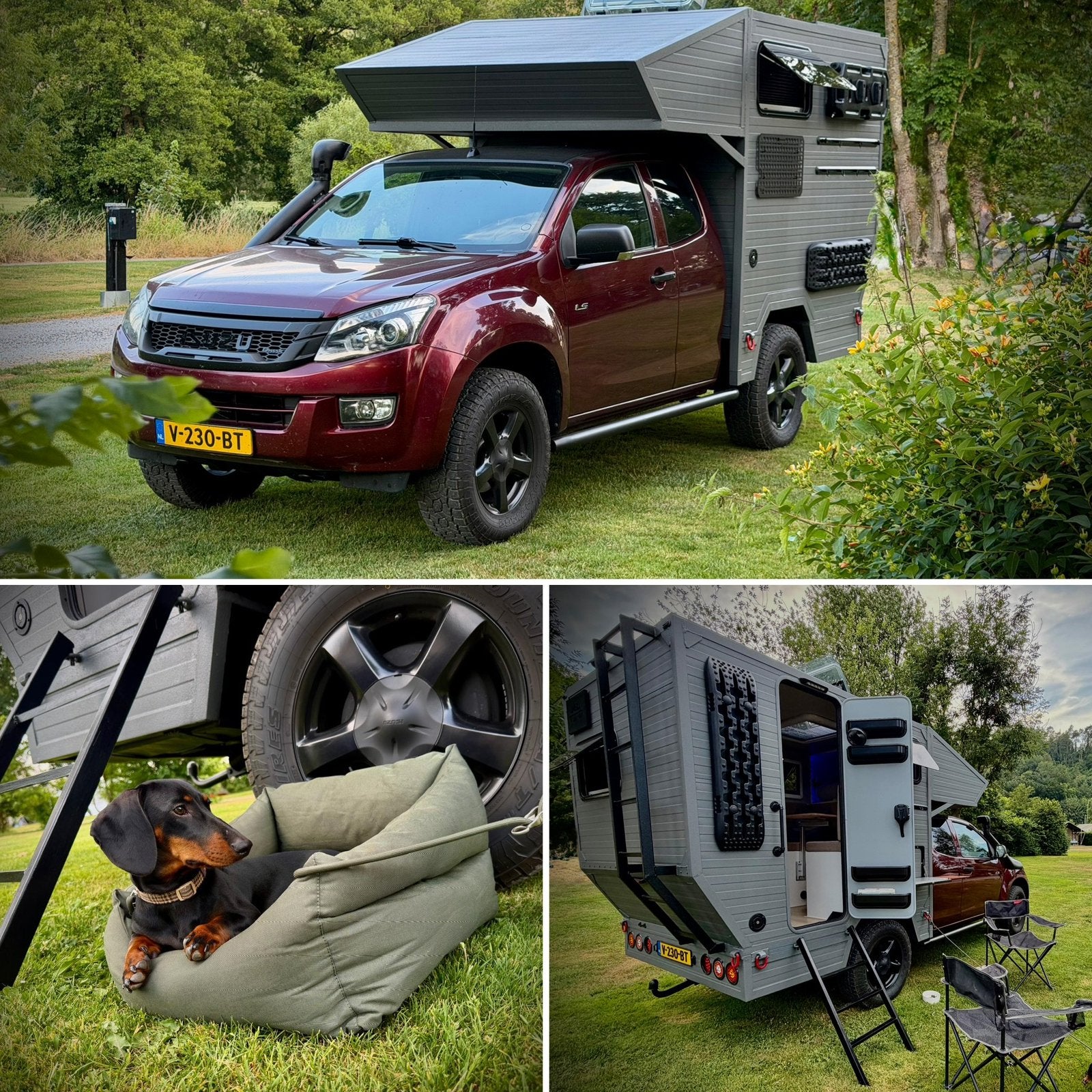 Isuzu D-Max 4x4 Overland Camper | offgrid | zelfvoorzienend, Chemisch toilet, Buscamper of Camperbus, Tot en met 2, Diesel