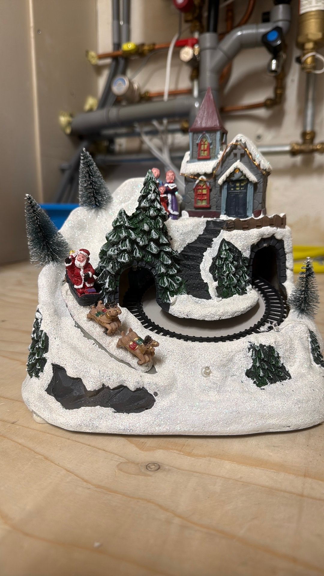 Kerstdecoratie kerstdorp, Ophalen of Verzenden, Zo goed als nieuw