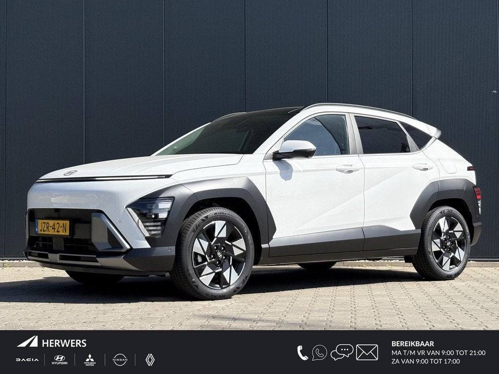 Hyundai Kona 1.6 GDI HEV Premium Sky / DEMO DEAL / Trekhaak, Auto's, Hyundai, 137 pk, Euro 6, Bedrijf, SUV of Terreinwagen
