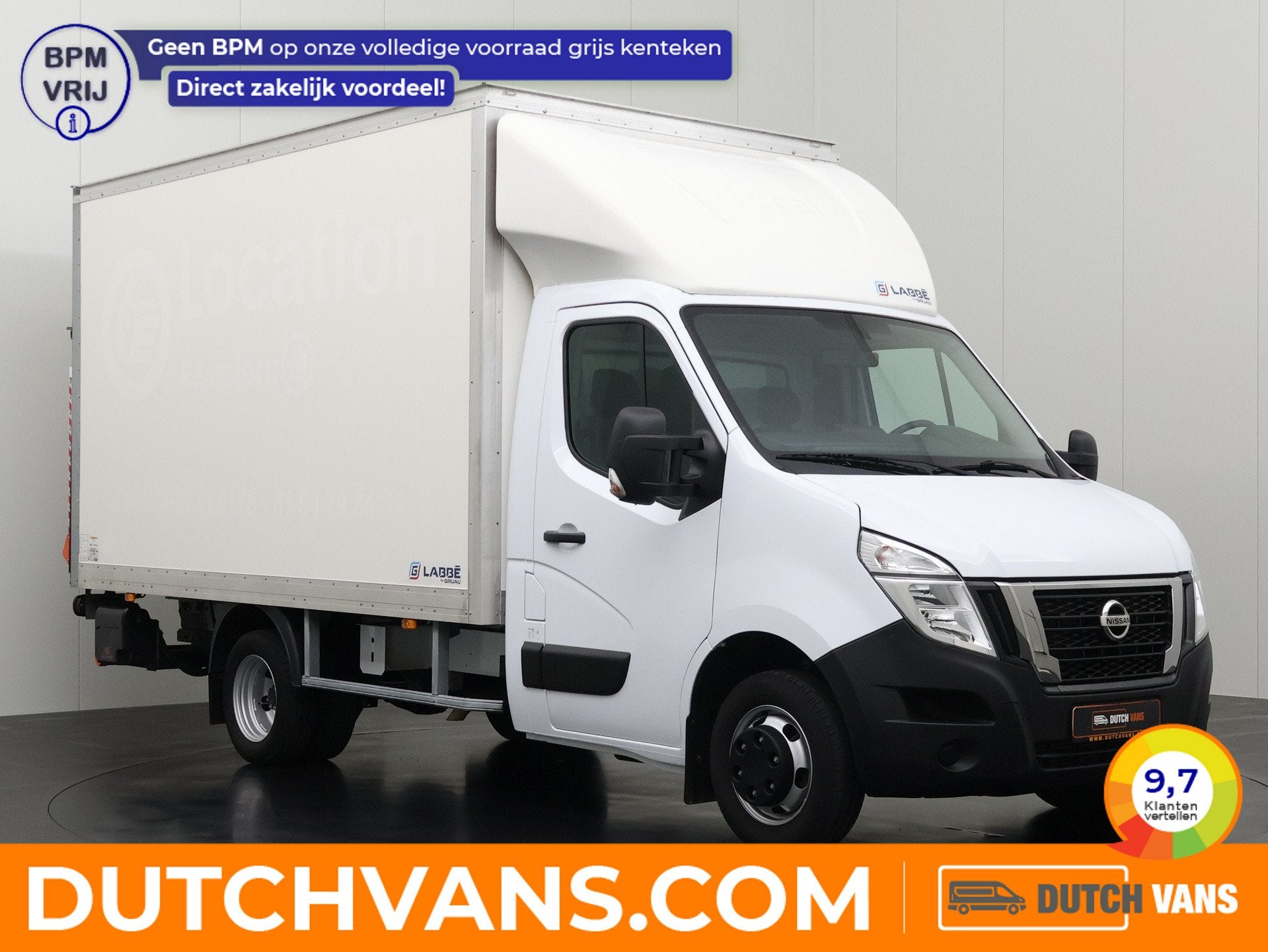 Nissan Interstar 2.3DCI 165PK Dubbellucht Bakwagen+Laadklep, Auto's, Gebruikt, Euro 6, 165 pk, 2890 kg