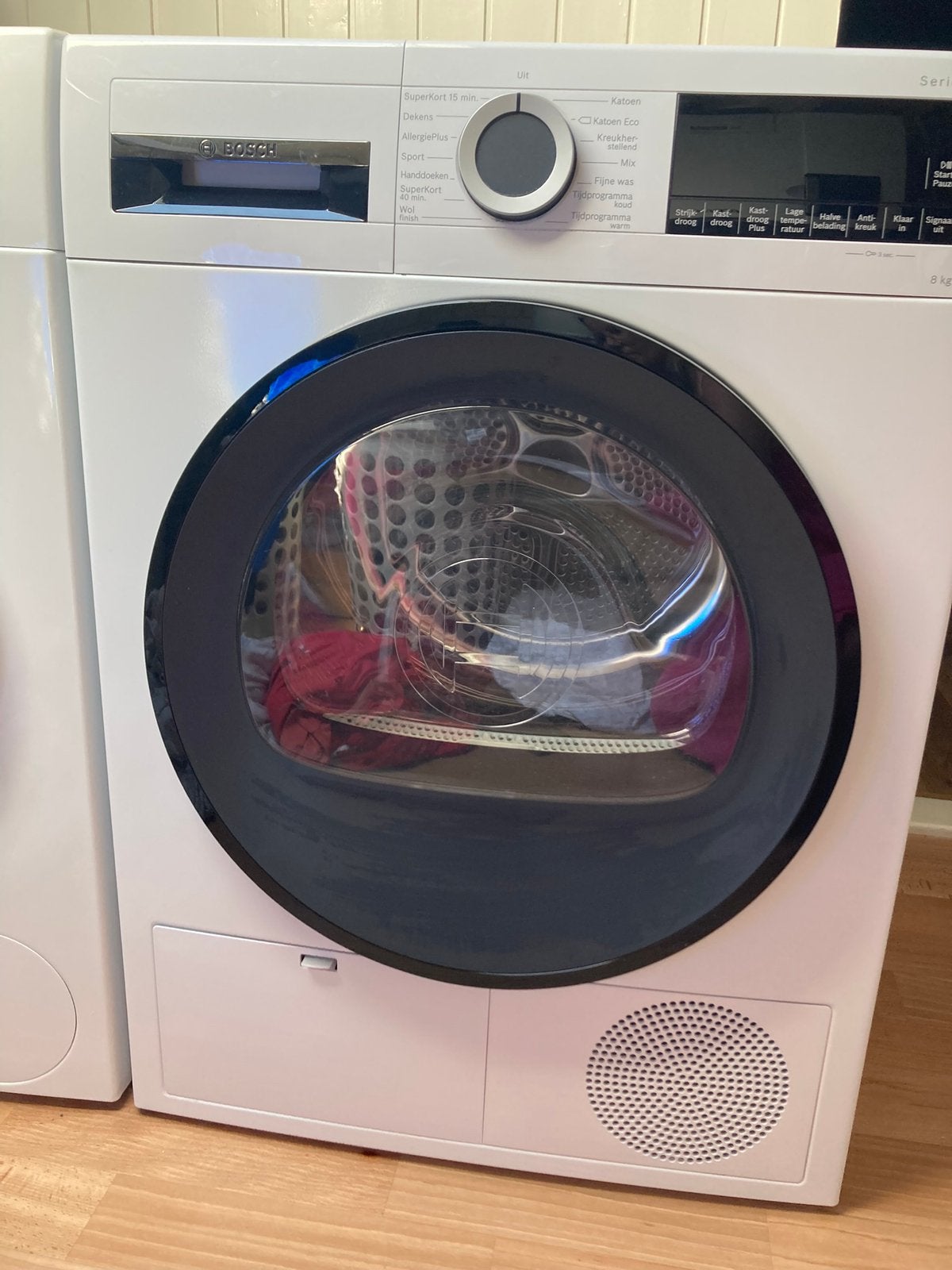 Condensdroger bosch 8 kg, Ophalen, 6 tot 8 kg, Gebruikt, 85 tot 90 cm