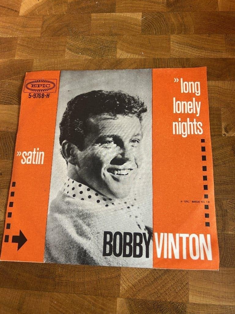 Bobby Vinton long lonely nights single, Ophalen of Verzenden, Gebruikt, Pop
