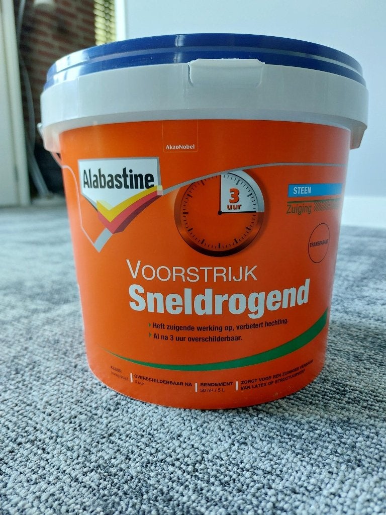 Te koop: Albastine voorstrijk, Minder dan 5 liter, Ophalen, Nieuw, Wit