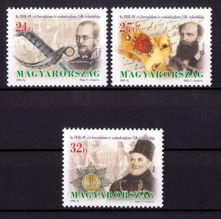 Hongarije, Vrijheidsstrijd, Mi. 4529-4531 postfris, Verzenden, Postfris