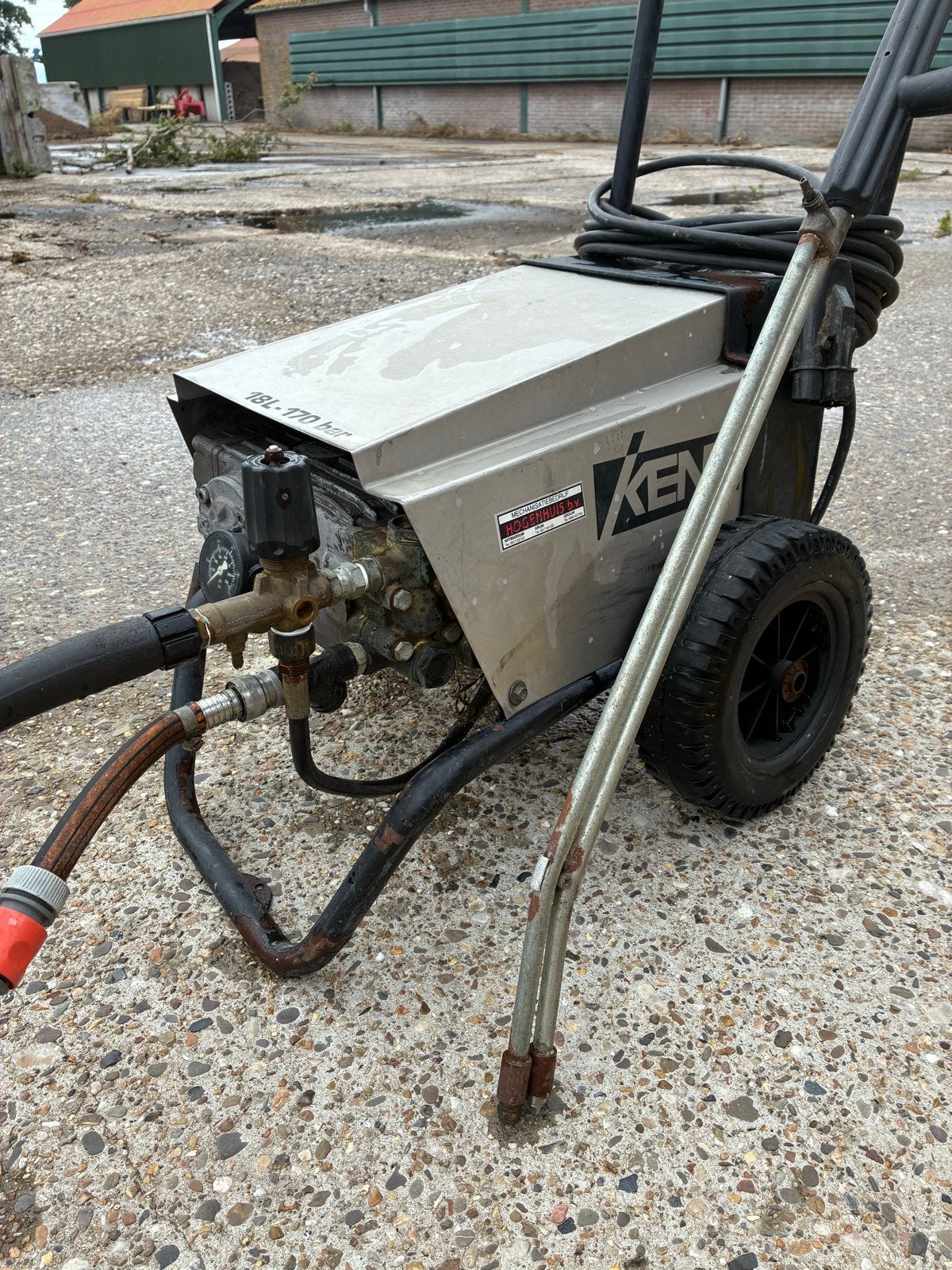 Kent hogedrukreiniger 18L-170 bar, Doe-het-zelf en Verbouw, Reinigingsmachines, Ophalen, Gebruikt, Overige typen
