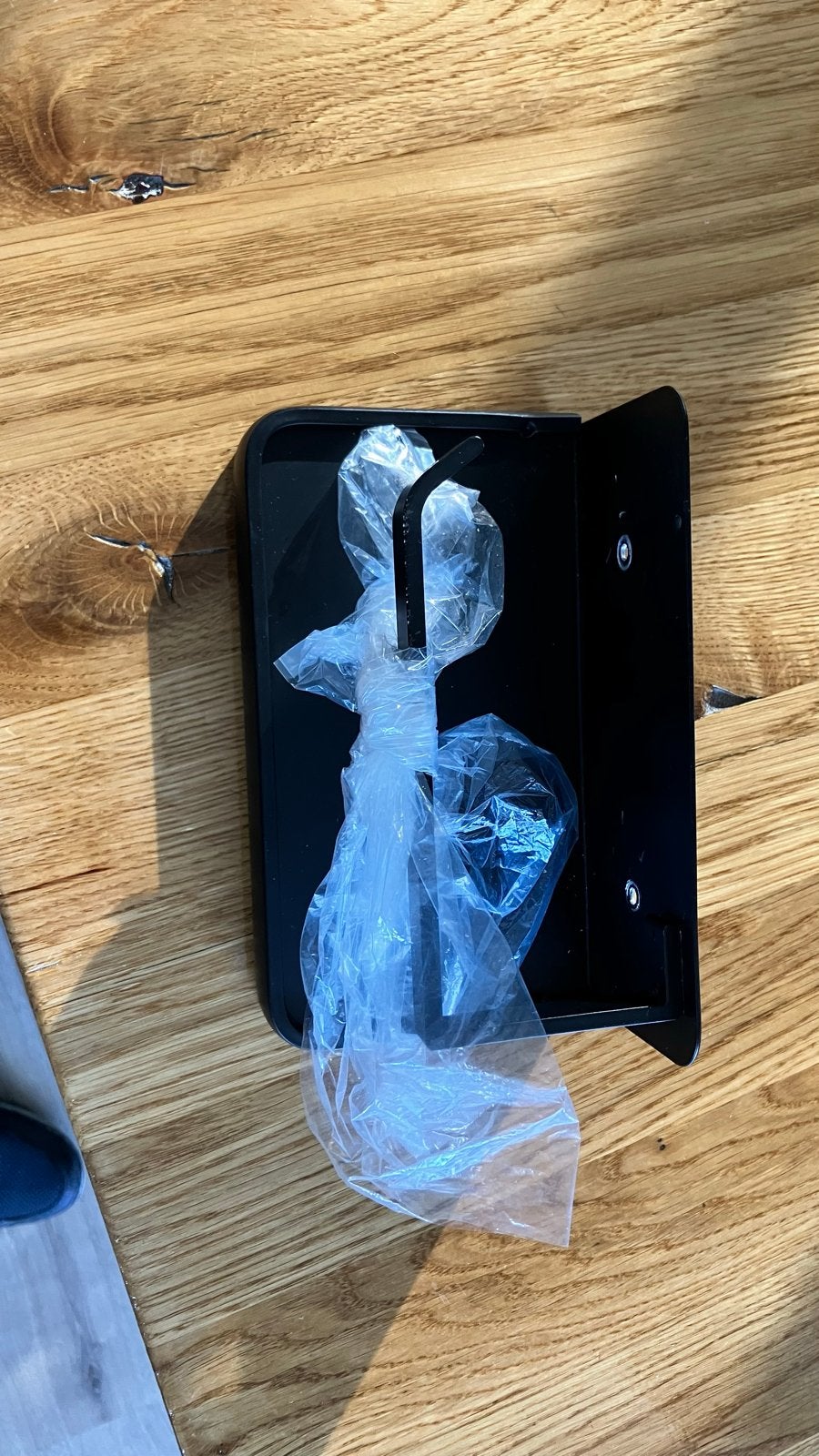 toiletrolhouder, Ophalen, Zwart, Nieuw, Metaal
