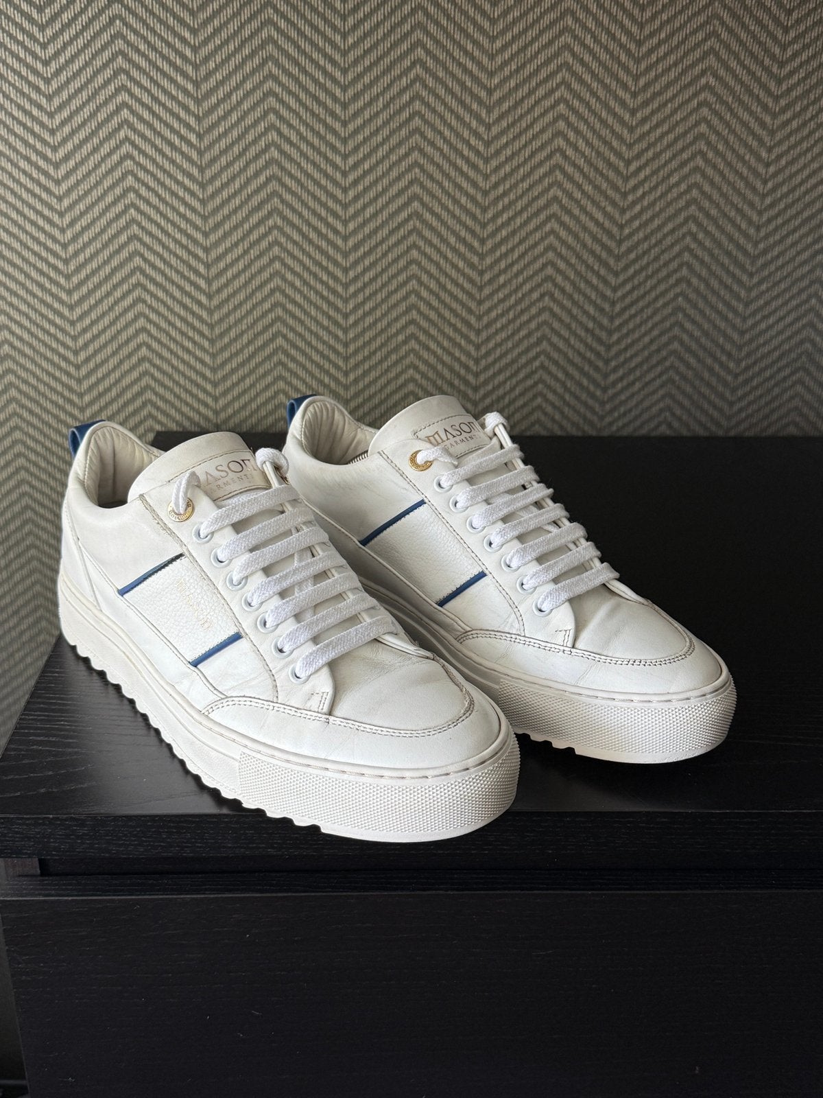Mason garments wit 43, Kleding | Heren, Schoenen, Wit, Ophalen of Verzenden, Sneakers of Gympen, Zo goed als nieuw