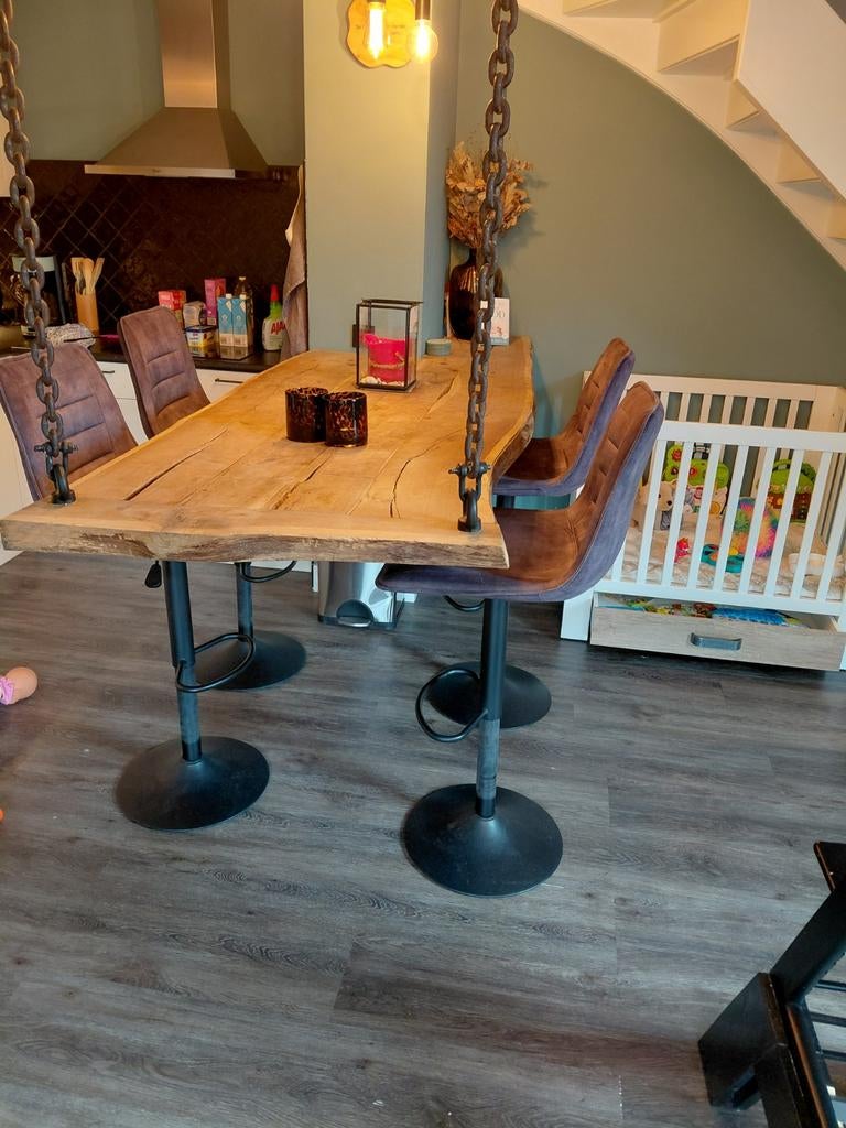 Eiken houten bartafel, Huis en Inrichting, Tafels | Statafels, Ophalen