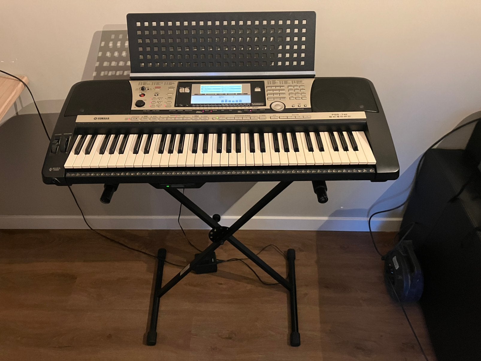 Yamaha PSR 740 Keyboard, Muziek en Instrumenten, Keyboards, Ophalen, 61 toetsen, Zo goed als nieuw, Midi-aansluiting