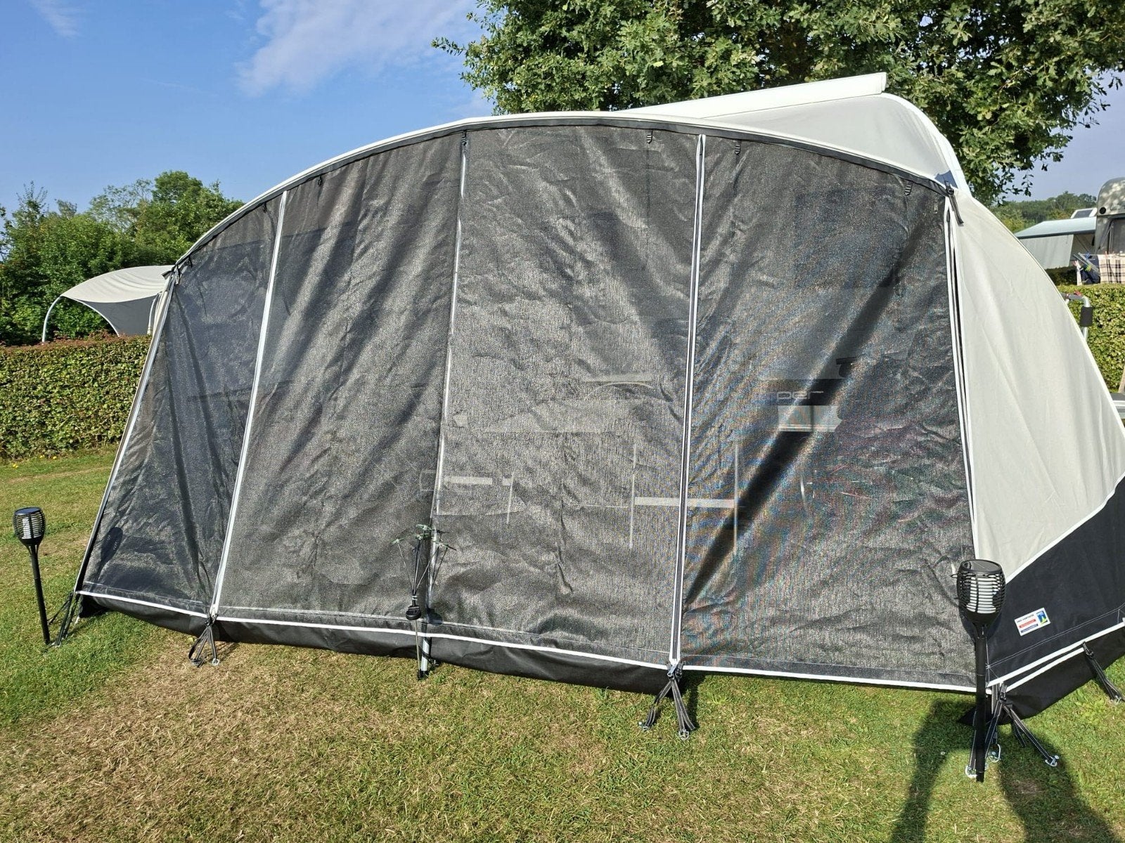 Gaasfront luifel Bax Verona 8/9 - 550 cm, Caravans en Kamperen, Ophalen of Verzenden, Zo goed als nieuw