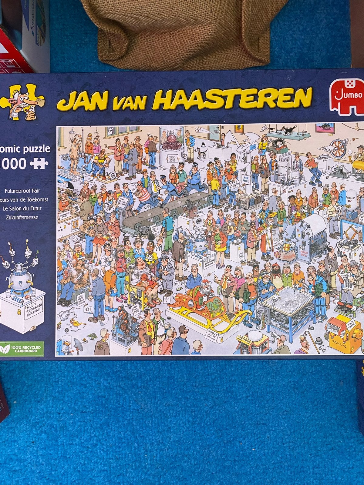 Jan van Haasteren Futureproof Fair 1000 stukjes, Hobby en Vrije tijd, Denksport en Puzzels, Ophalen of Verzenden, Zo goed als nieuw