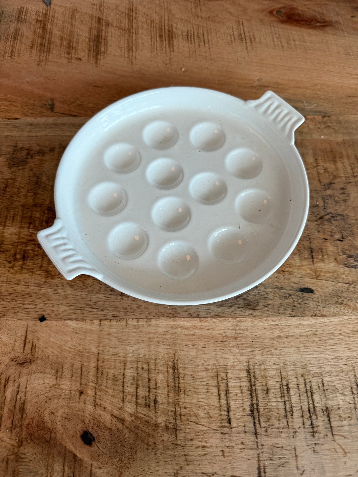 Le Creuset Slakkenpan / Escargot schaal, Le Creuset, Overige typen, Ophalen of Verzenden, Zo goed als nieuw