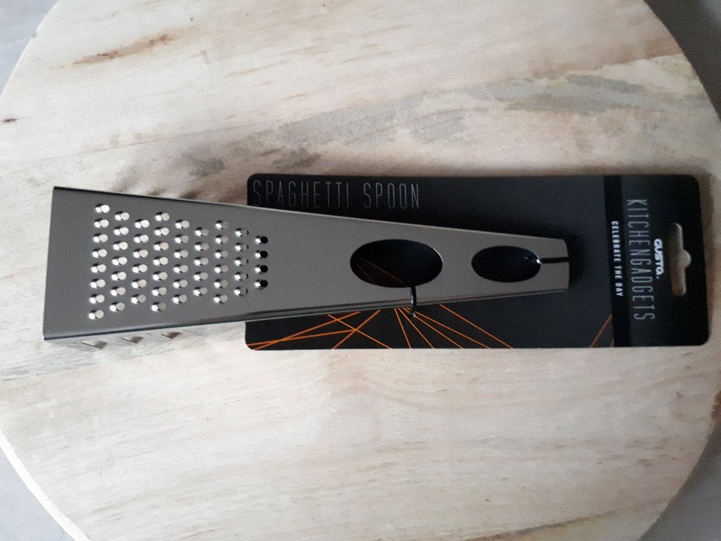 Spaghetti lepel/rasp 3 in 1, Huis en Inrichting, Ophalen of Verzenden, Nieuw, Rvs of Chroom