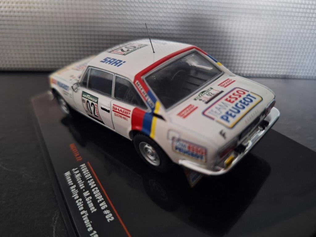 Peugeot 504 Coupe V6 #2 Rally 1978
Schaal 1:43, Overige merken, IXO, IXO, Nieuw