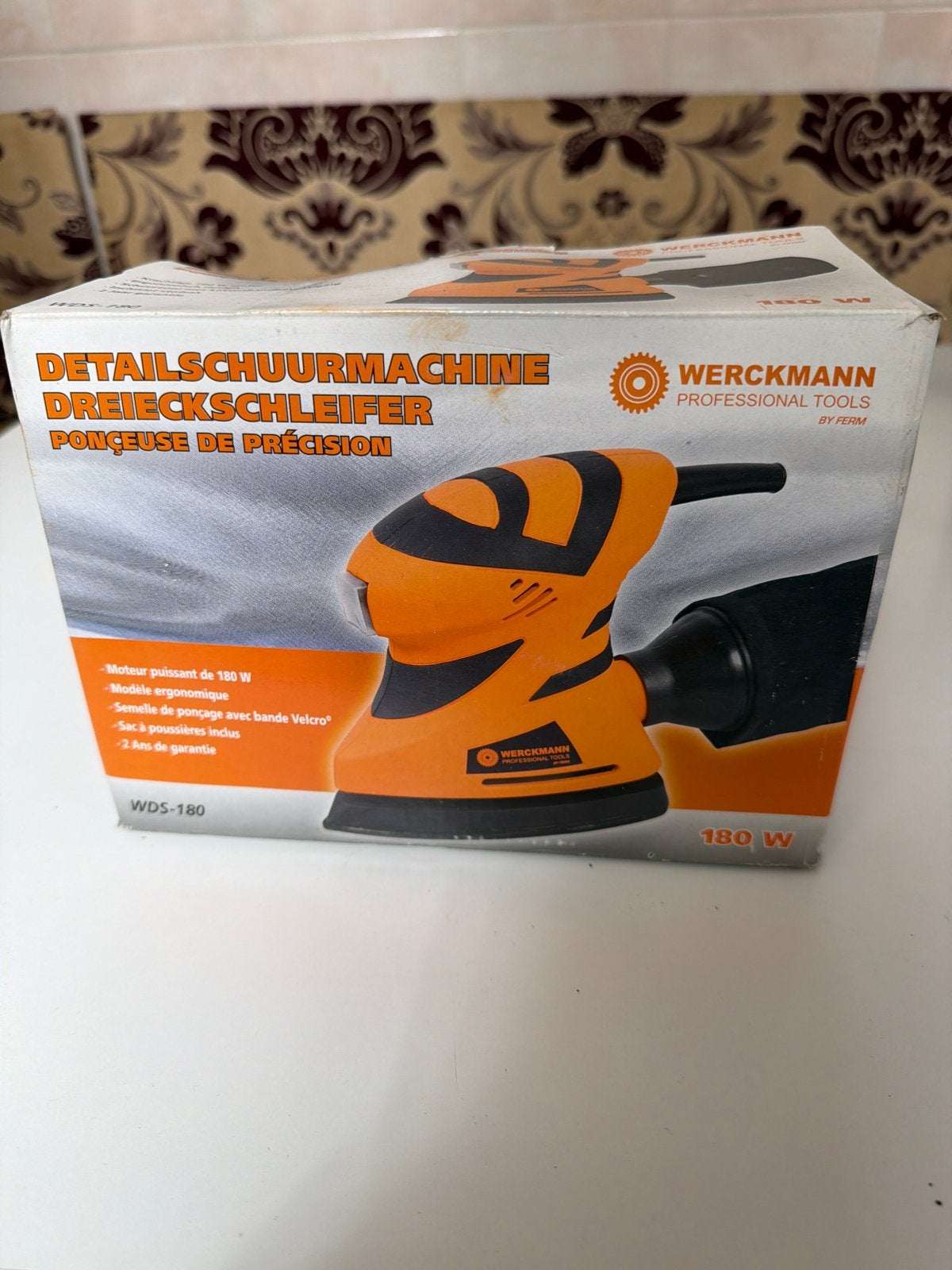 Werckmann Detailschuurmachine WDS-180 - 180W, Ophalen, Gebruikt, Minder dan 600 watt, Overige typen