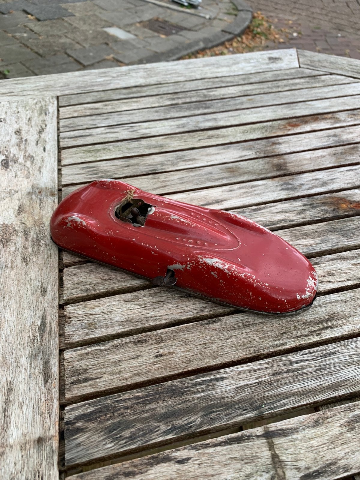 vintage Distler Audi Streamline 1938 blikken raceauto  60s., Antiek en Kunst, Antiek | Speelgoed, Verzenden