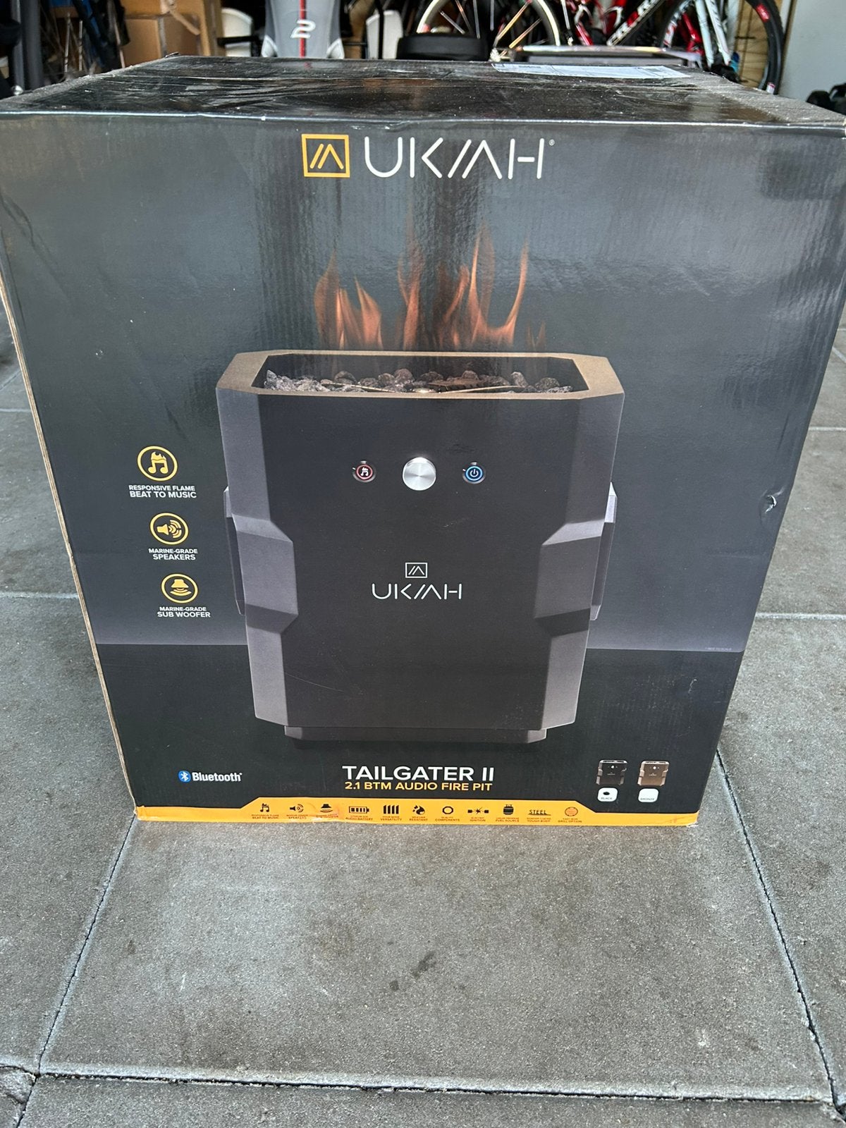 Ukiha Tailgater II 2.1 BTM Audio Fire Pit, Ophalen, Nieuw, Gas