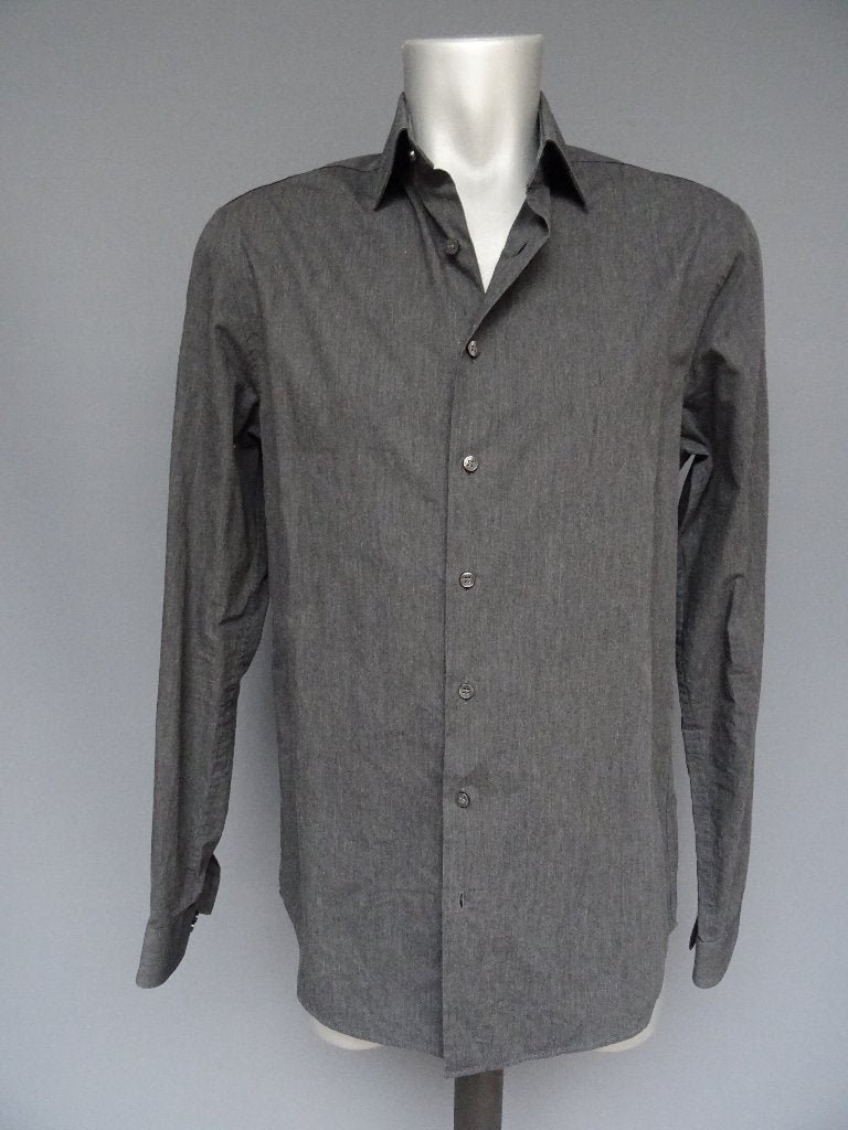 CALVIN KLEIN maat 40, grijs overhemd., Kleding | Heren, Calvin Klein, Zo goed als nieuw, Grijs, Halswijdte 39/40 (M)