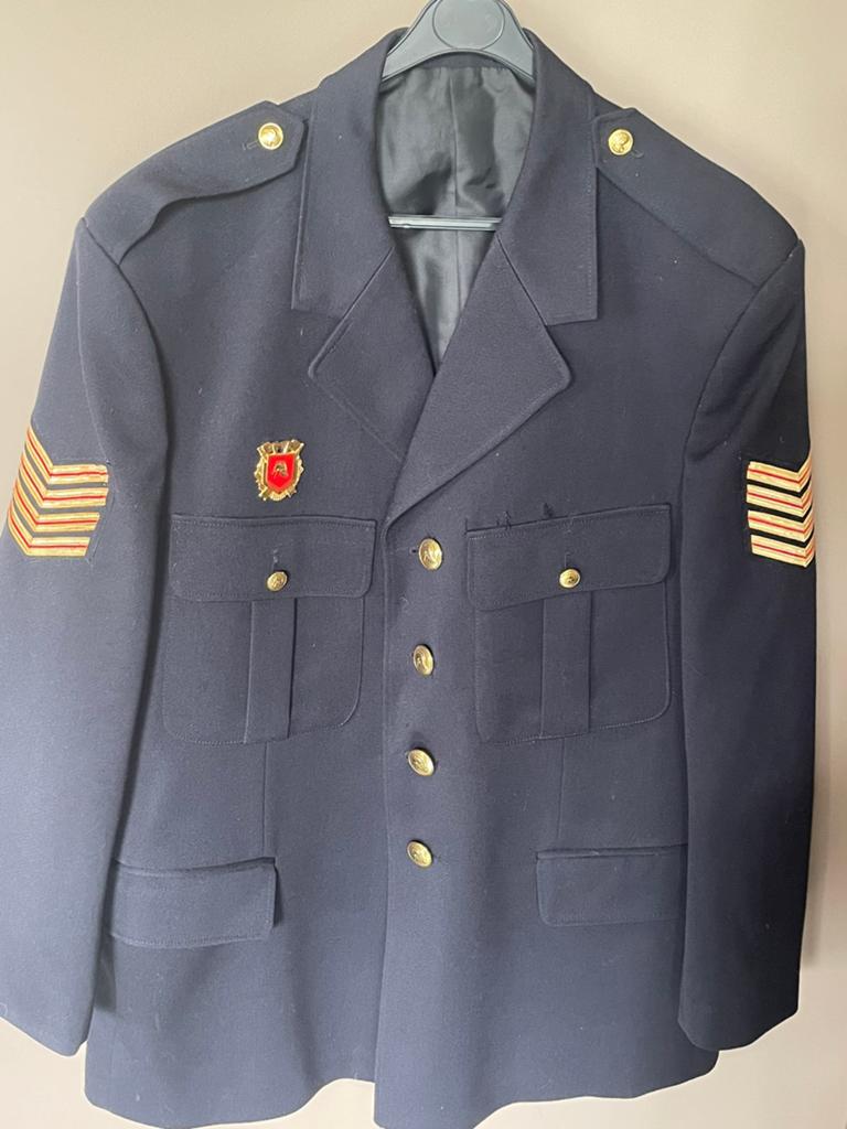 Uniformjasje (d' blauw) Maat 52/54, Ophalen of Verzenden, Gedragen