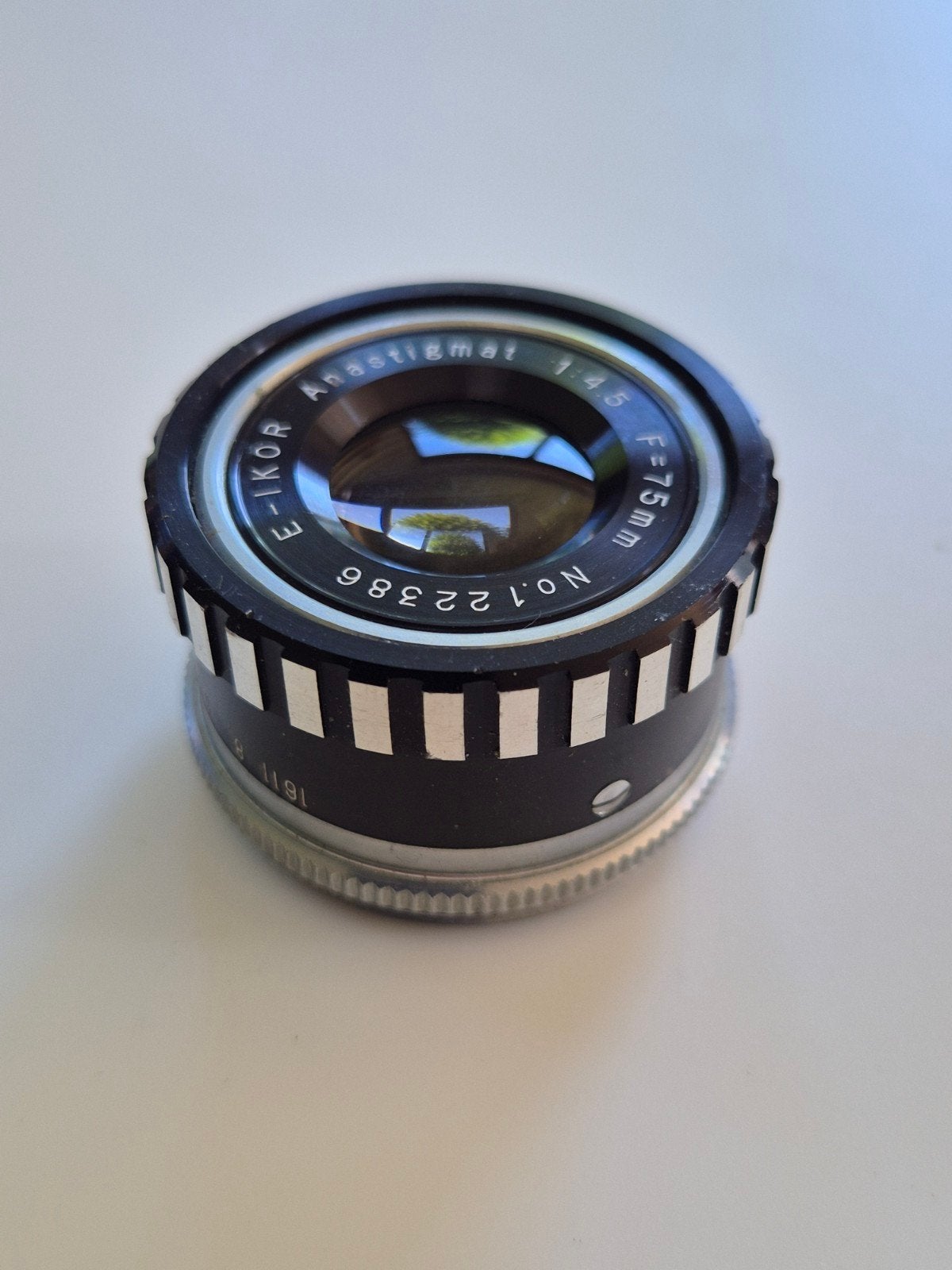 E-IKOR Anastigmat F=75mm 1:4.5 Vintage Lens., Audio, Tv en Foto, Fotografie | Lenzen en Objectieven, Overige merken, Gebruikt