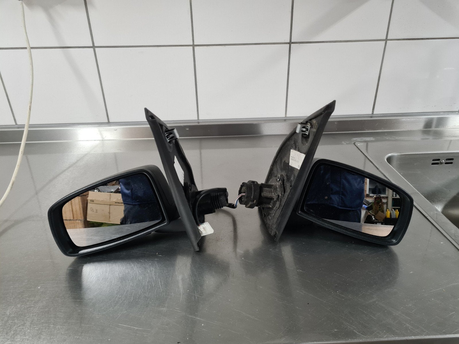 Buitenspiegels fiat panda 169 elektrisch Set van 2, Ophalen of Verzenden, Gebruikt