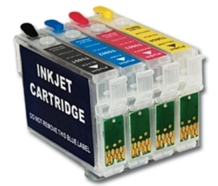 Hervulbare Cartridges Epson T1811 T1812 T1813 T1814 18XL, Ophalen of Verzenden, Nieuw, Toner
