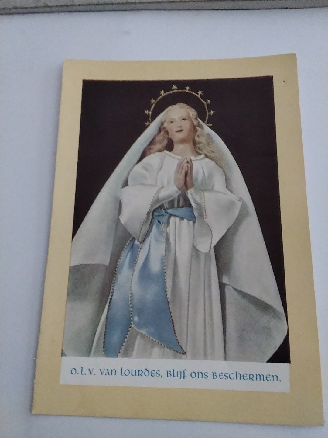 O.L.V. VAN LOURDES. BLIJF ONS BESCHERMEN, Antiek en Kunst, Antiek | Religie, Ophalen of Verzenden