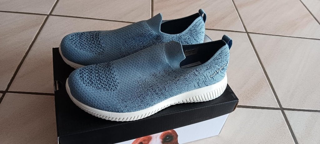 DAMES "HUSH PUPPIES" INSTAPSCHOEN met zacht voetbed., Ophalen, Blauw, Instappers, Nieuw
