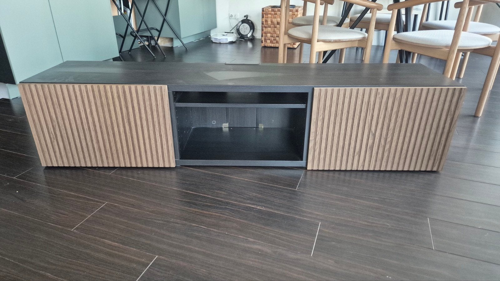 IKEA Bestå TV-meubel met lades en opbergvakken, Ophalen, Gebruikt, Modern, Scandinavisch, 150 tot 200 cm