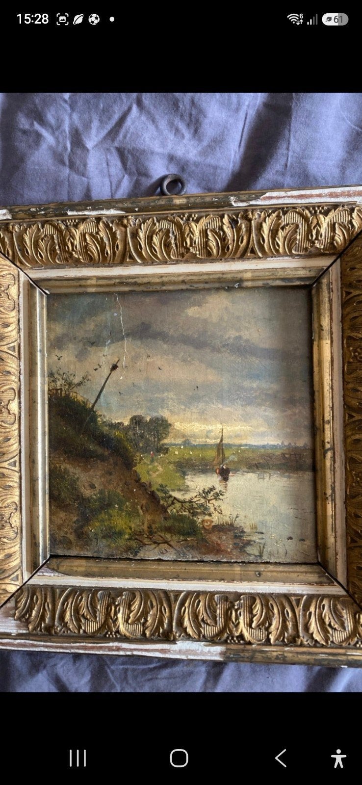 olieverf schilderij  Willem Frederik Hulk, Ophalen