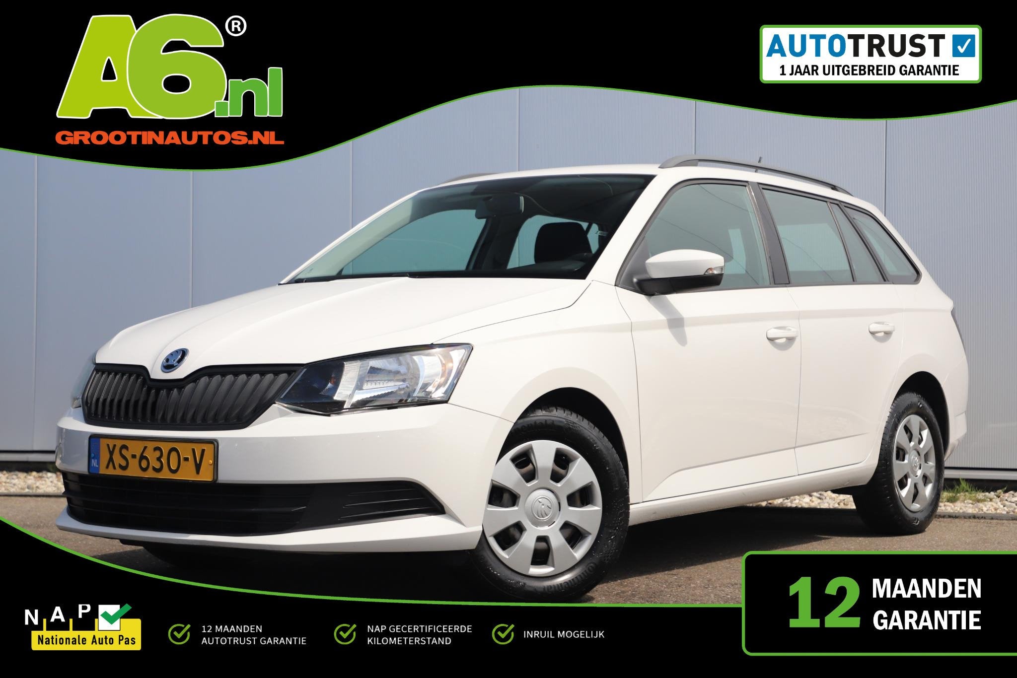 Skoda Fabia Combi 1.0 TSI Drive 95PK Airco Radio Stoelverwar, Auto's, Voorwielaandrijving, Stof, Gebruikt, Euro 6