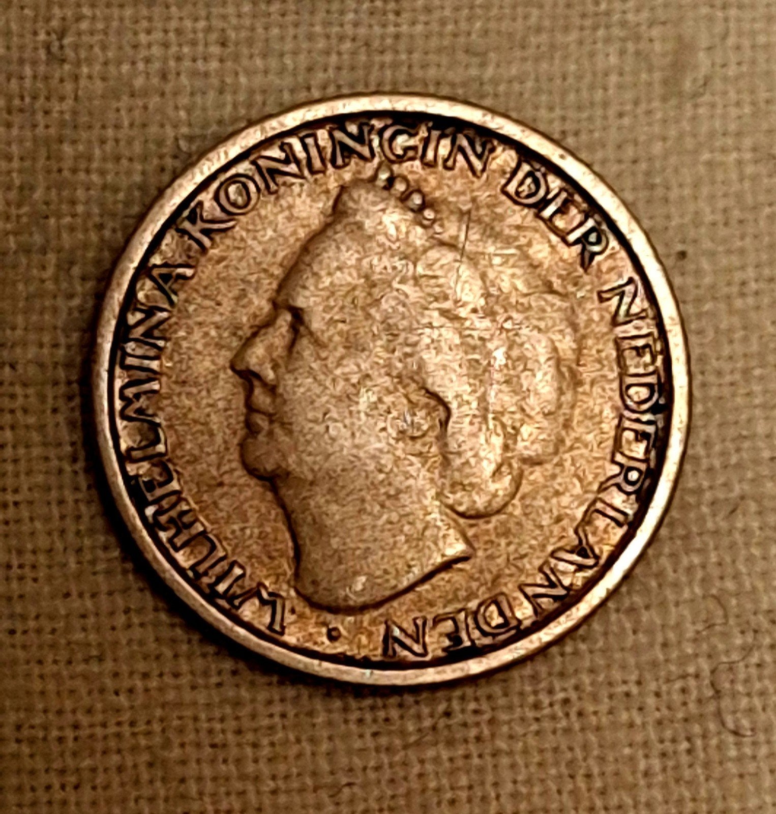 Zilveren 1/10 Gulden Curaçao 1948 – Koningin Wilhelmina (Moo, Verzenden, Zilver, 10 cent, Koningin Wilhelmina