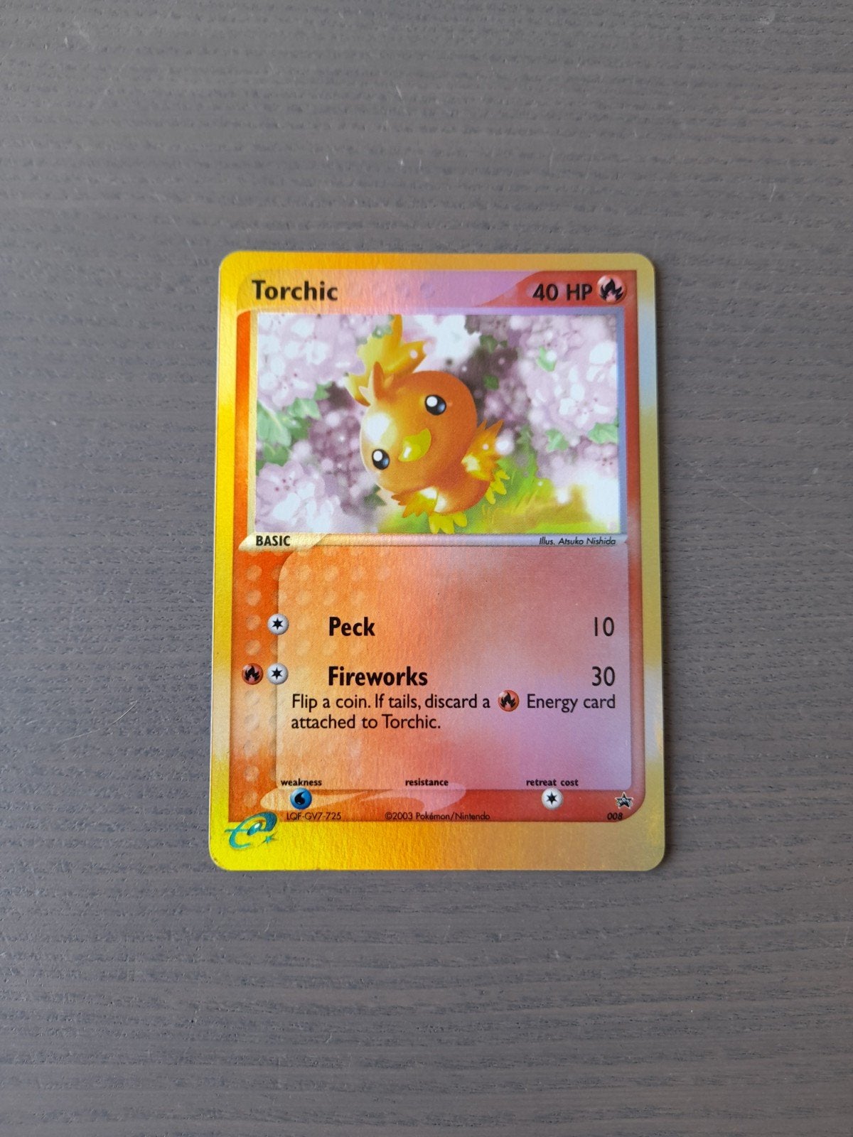 Promo 008 torchic reverse, Ophalen of Verzenden, Gebruikt, Losse kaart, Foil