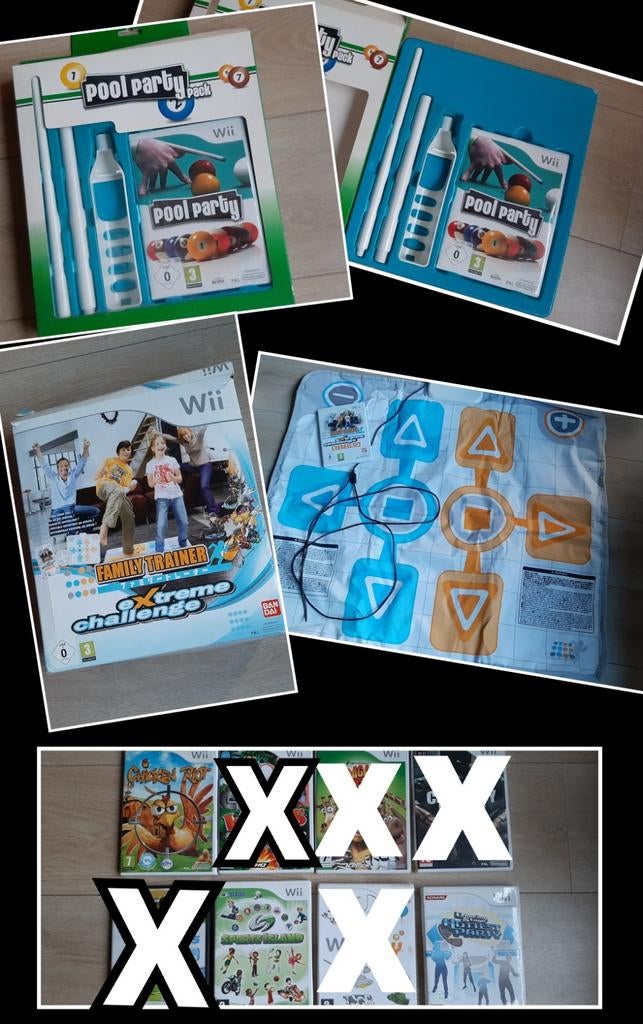 diverse wii spellen, Ophalen, Overige genres, Zo goed als nieuw, 3 spelers of meer