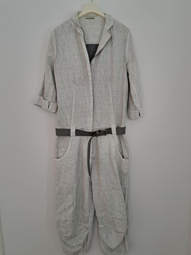 Stijlvolle  Annette Gortz Jumpsuit met Ceintuur - Lichtgrijs, Kleding | Dames, Maat 38/40 (M), Annette Gortz, Ophalen of Verzenden