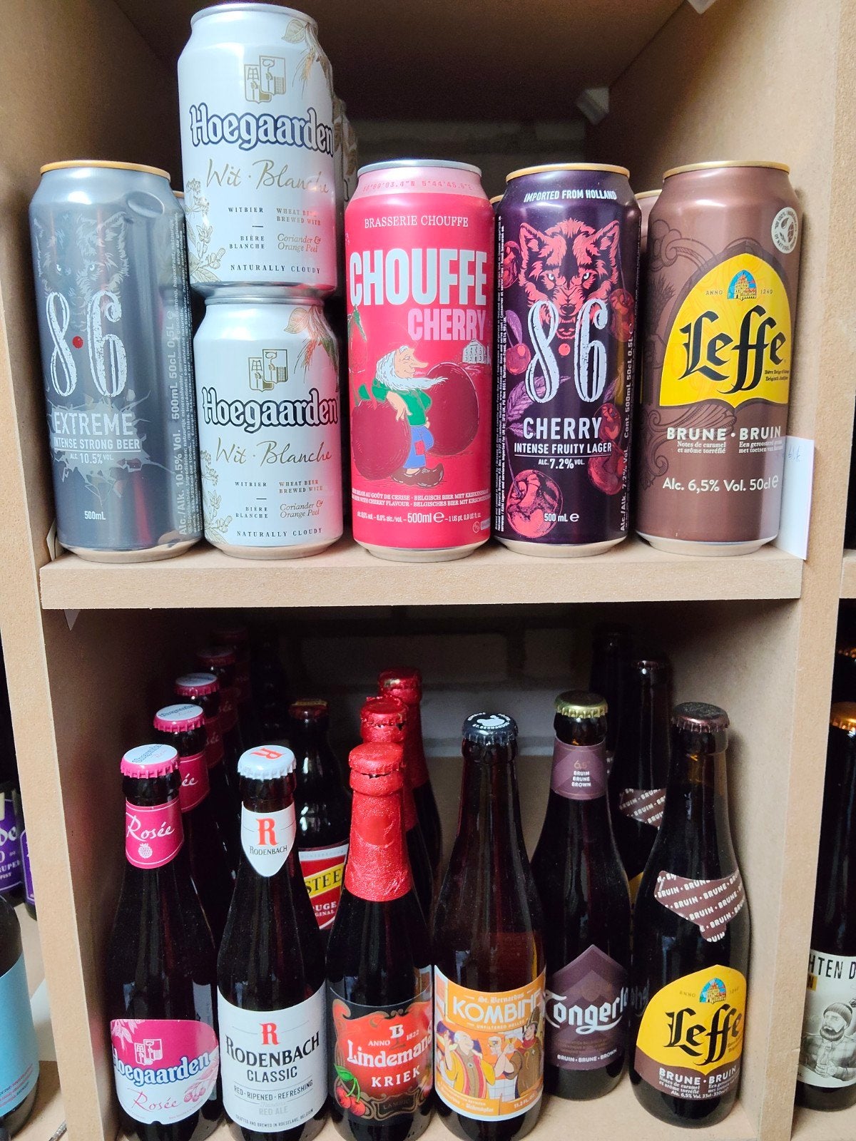 Diverse speciaalbieren - Hoegaarden, Chouffe, Leffe, 8.6, Verzamelen, Biermerken, Ophalen of Verzenden, Nieuw, Flesje(s), Overige merken
