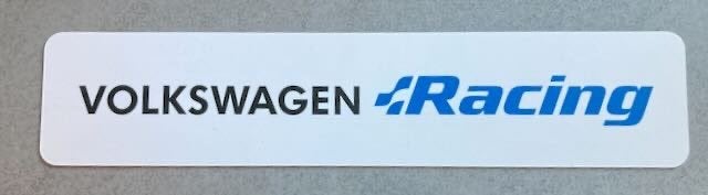 VW racing  kentekenplaat - reclamebord kunststof 52x11 cm., Ophalen of Verzenden, Nieuw, Auto's