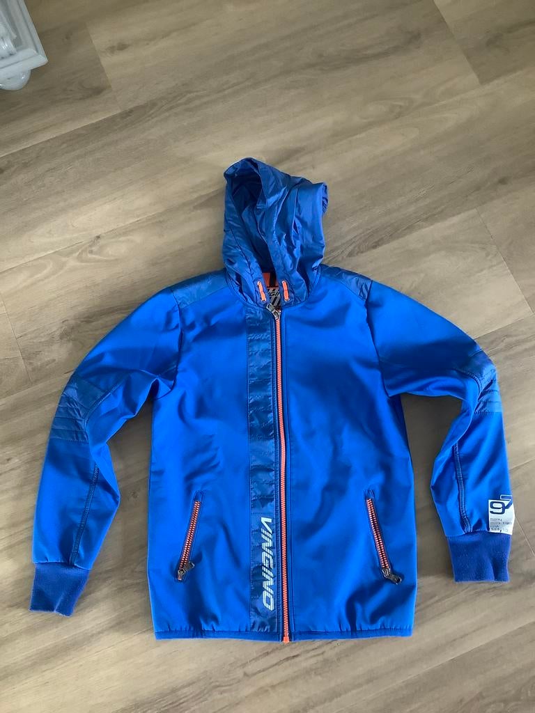 Vingino Softshell Jas Blauw Jongen Maat 140, Ophalen, Zo goed als nieuw, Jongen