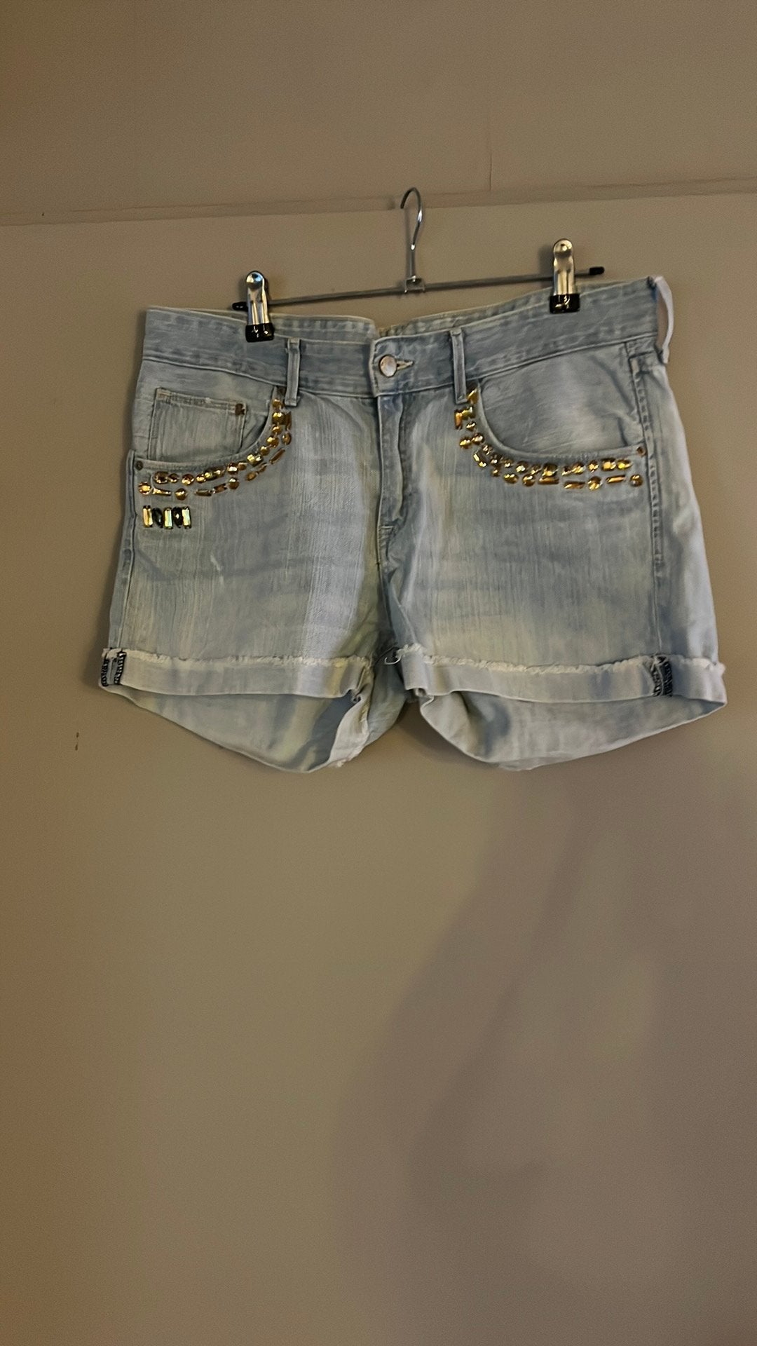 Korte spijkerbroek 36, Kleding | Dames, Spijkerbroeken en Jeans, Ophalen of Verzenden, Zo goed als nieuw, Blauw, W28 - W29 (confectie 36)