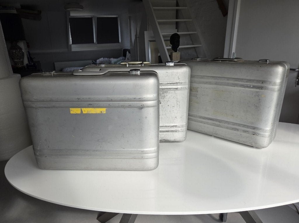 DRIE aluminium KOFFERS - Zero Centurion - TRANSPORT of REIS, Ophalen, Gebruikt, Overige instrumenten