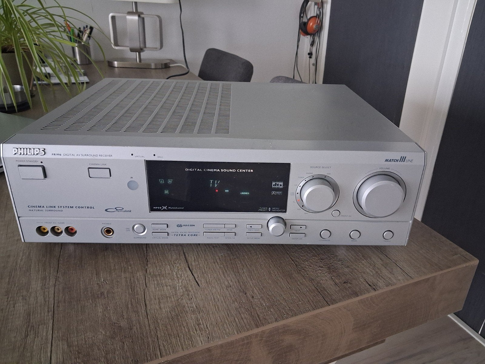 Philips FR996 Digital AV Surround Receiver afstandsbedien, Audio, Tv en Foto, Versterkers en Receivers, Gebruikt, 120 watt of meer
