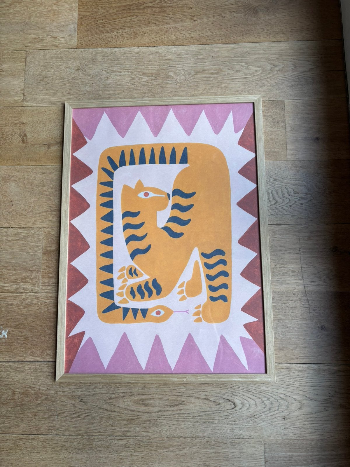 Abstracte poster, Ophalen, Zo goed als nieuw, 50 tot 75 cm, Foto of Poster